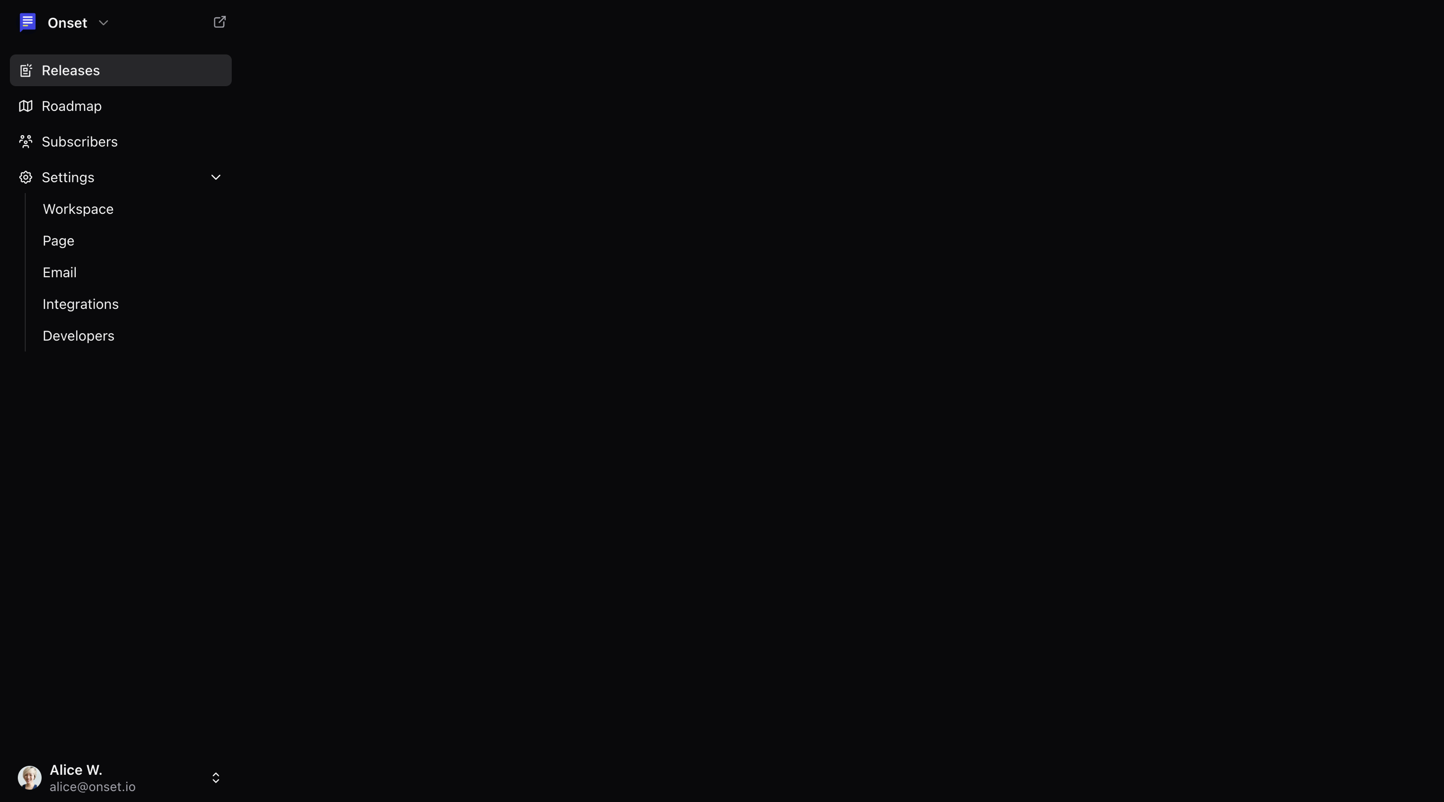 A screenshot of the hero section