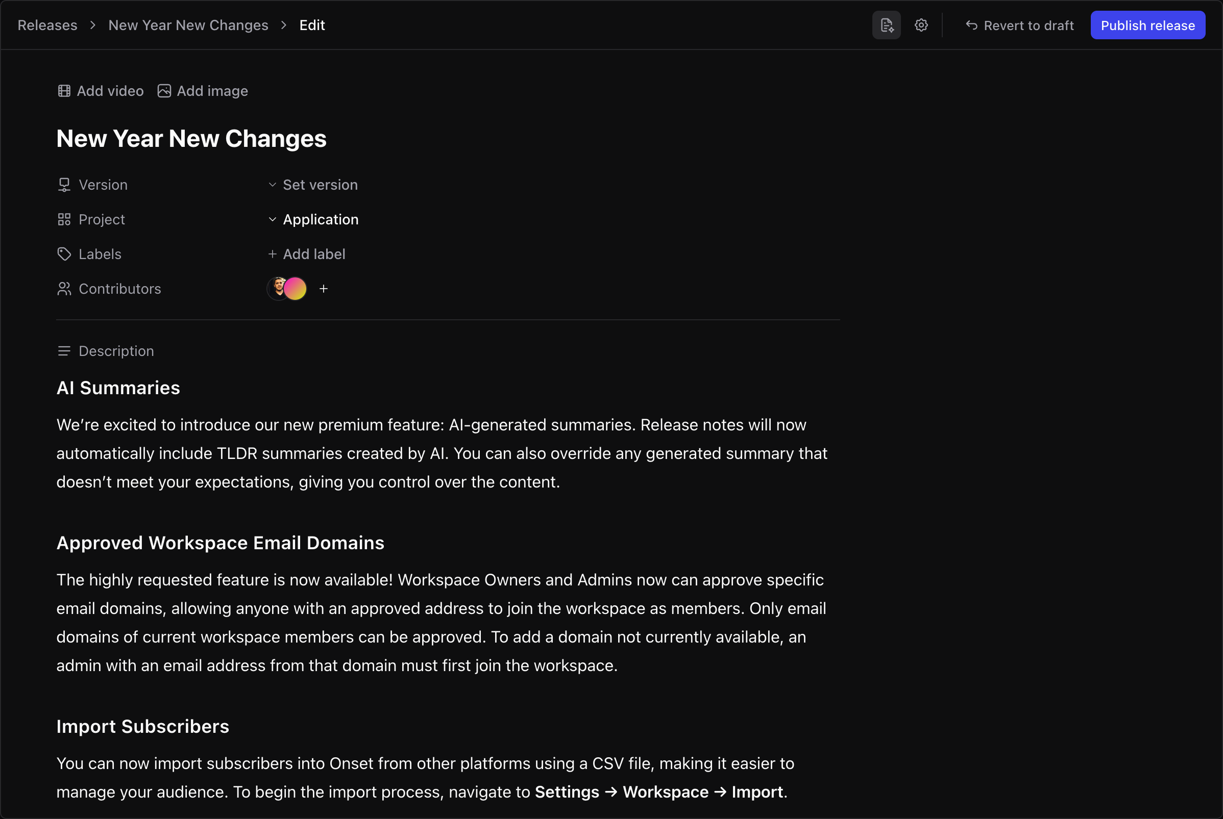 A screenshot of the hero section