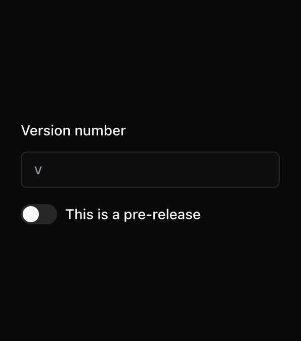 Release Versioning